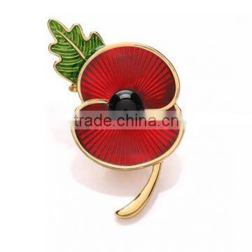 New style poppy brooch badge