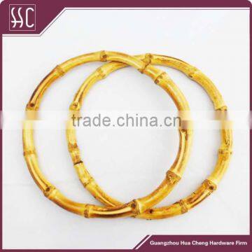 Wholesale OEM round ring bamboo handle clutch frame,bag handle