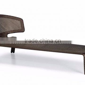 2015 New Design Wicker Rattan Sunbed Furniture - Patio Outdoor Rattan Sun Lounger Alu Frame With Power Coated photo-3