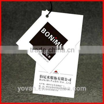 Hot sale Color Recycled paper Print Price tag label for Clothes