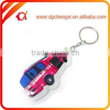 Various shapes hard PVC keychain and LED flashlight keychain