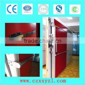 Retardant painted steel/galvanized cold room sliding door