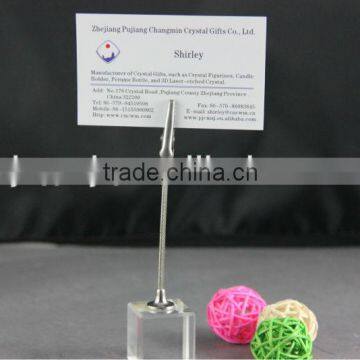 Crystal Name Card Holder Glass Business Cardholder Paperweight photo-3