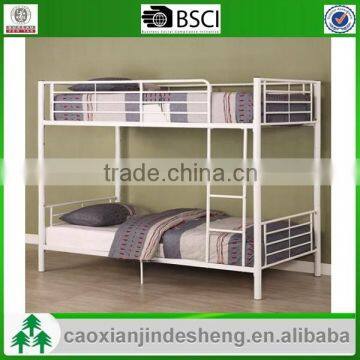 New design Children use Bedroom Furniture metal twin over twin bunk bed - White TT-07