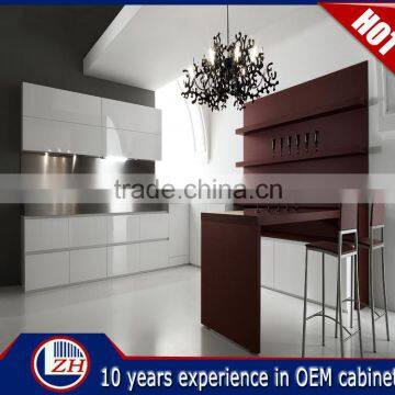 Ellegant Red and White UV High Gloss Cabinet Kitchen China