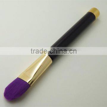 Beauty Tools Wooden Facial Mask Brush Nylon Hair Purple Makeup Foundation Brush