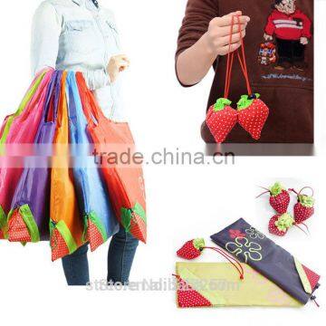 Reusable Eco Strawberry Storage Bag Handbag Foldable Shopping Bags Tote Cute New