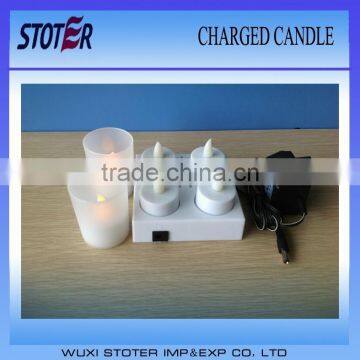 Charge Led Tea Light Candle With Cup photo-3