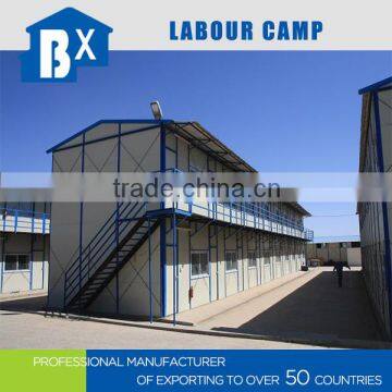 low cost 2 storeys steel frame house builder