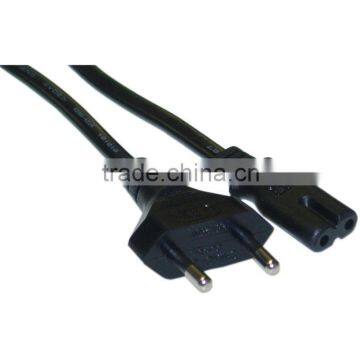 Europe AC power cord CEE7/16 to IEC C7 250V 10A 14AWG