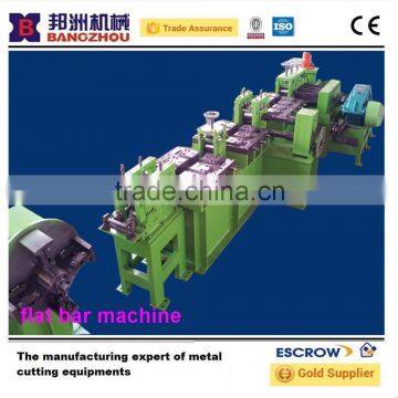 galvanized steel flat bar chamfering and straightening machine