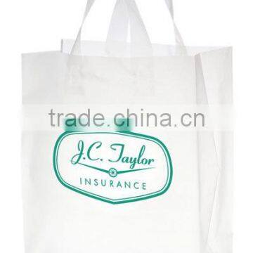 CLEAR FROSTED SOFT LOOP SHOPPER BAG