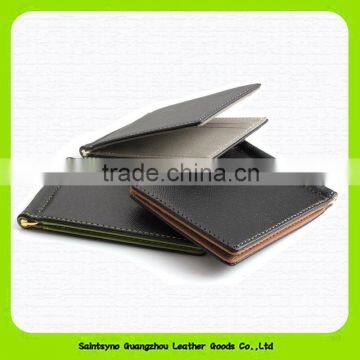 15011 Elegant and mature leather custom money clip wholesale