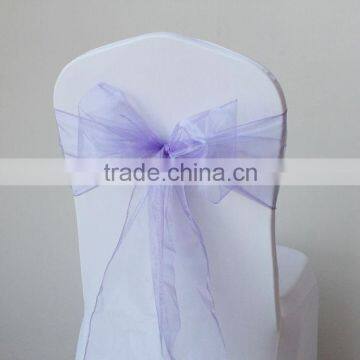 Wedding Party Banquet Feast Chair Organza Sash Bow Ribbons Decor