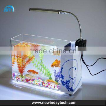 China rectangular Acrylic fish tank, table acrylic Fish tank with downlight