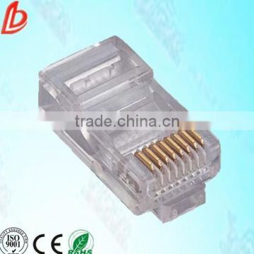 network transparent Crystal head,cat6 rj45 connector,Crystal head for Cat6