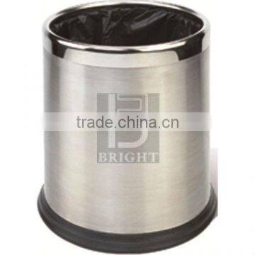 Stainless Steel Round Waste Bin (Double Layer)