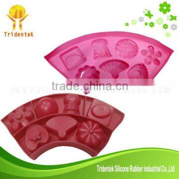 Cake decorating food grade silicone multi-shape silicone chocolate mold