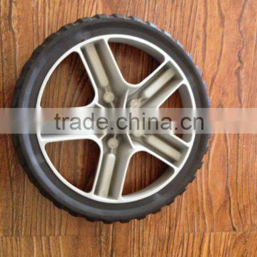 plastic rubber wheel used for toys and wagon