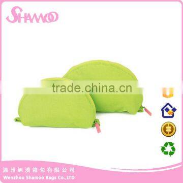 420D polyester shell shape cosmetic bag with cheap price and high quality