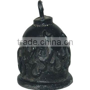 zinc alloy engraved bell A8-033,antique finish with many designs for temples or churches