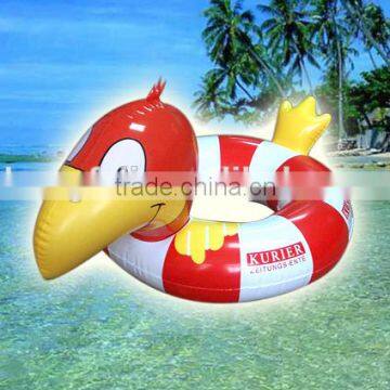 Inflatable Toddler Baby Swim Ring Float Seat Swimming Pool Seat with Canopy