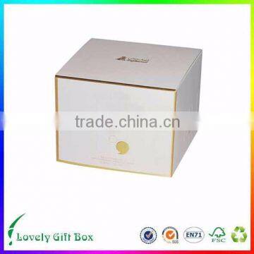 hot stamping elegant cosmetic gift paper box packaging