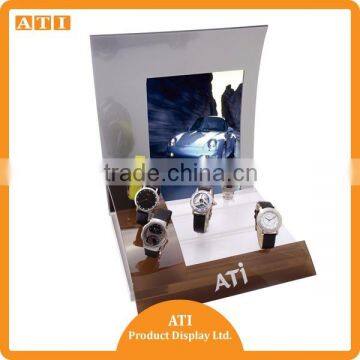 Durable Black Watch Two Small Acrylic Watch Display Showcase photo-6