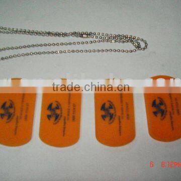 silicone dog tag with rubber dog tag