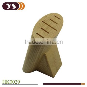 high quality ash wooden knife block