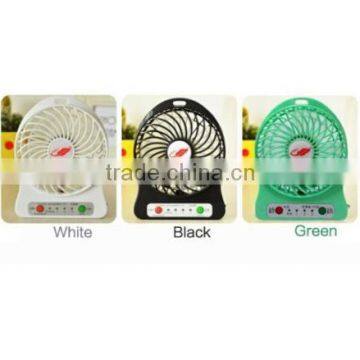 New USB Rechargeable Cool Mini Portable Handheld Fan Air Travel Blower Cooler