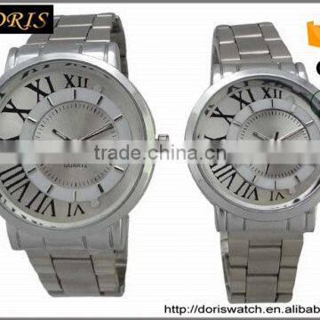 Wholesale steel ladies wrist watch brands for couple in 2016