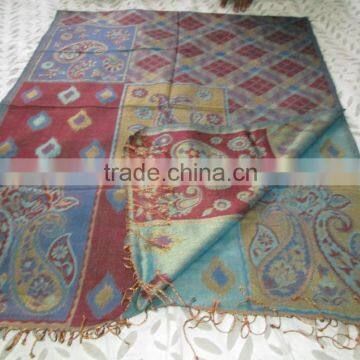 WEIVED STOLE SILK & WOOL photo-3