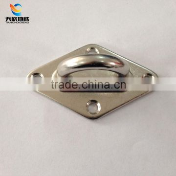 stainless steel pad eye, Diamond Shape 8mm for fasteners hardware