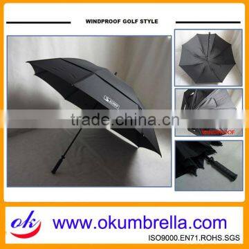 2014 hot sell Double Layers Windproof Golf Umbrella