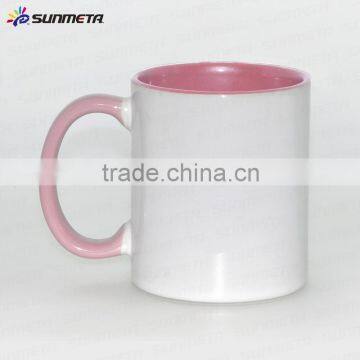 Wholesale White Blank Outside and Color Inside Ceramic Sublimation Mug photo-4