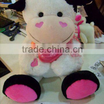 plush cow with scarf / cute cow /plush toys/ Stuffed toy