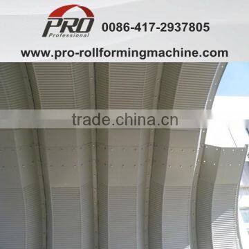 Yingkou PRO screw-joint arch building making machine/arch roof machine