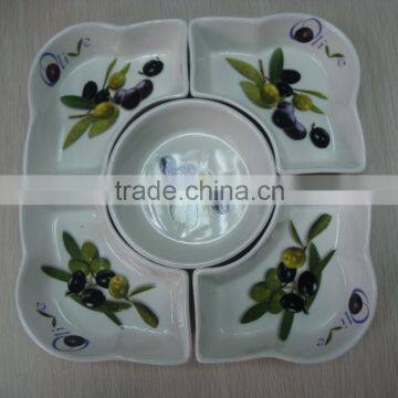 5pcs Hot-Selling Tableware Ceramic Terracotta Sauce Dishes