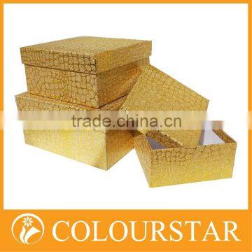 Hot Stamping Fancy Customized Recycle Handmade Paper Box photo-2