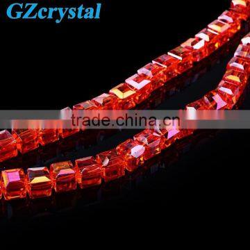 cheap cube faceted gemstone beads