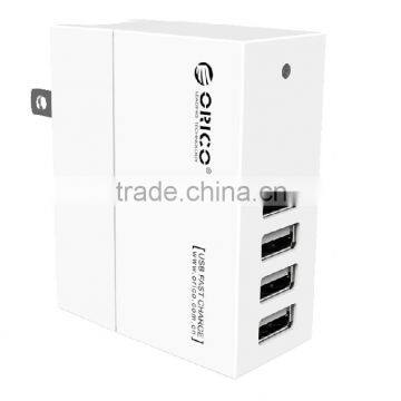 Intelligent identify USB wall charger with 4 port DCP-4U