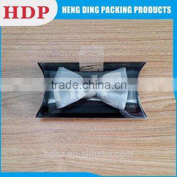 customizable folding clear plastic bowtie packaging box