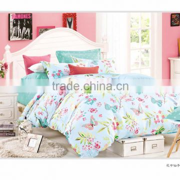 100% Cotton 128*68 flower Bedding set butterfly bedding sets