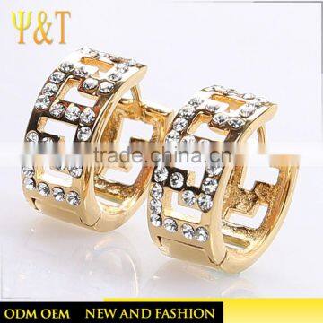 2016 New Model Fashion Girls Women Gold Earring for party