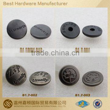 coat button, Brass-made for Apparel, various designs customized