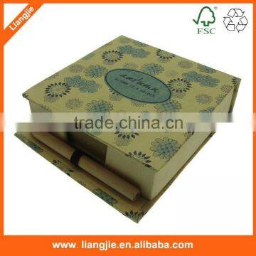 Kraft Paper Box Style Memo Pad,cmyk Box Memo Pad,box Holder Memo Pad photo-2