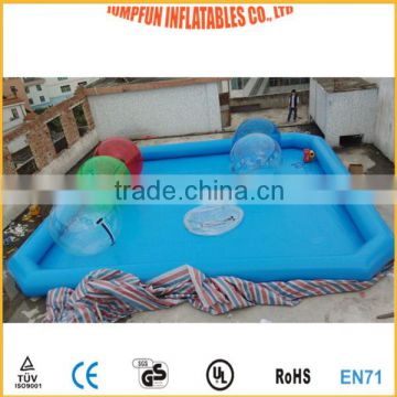 Large inflatable pool for water walking ball games