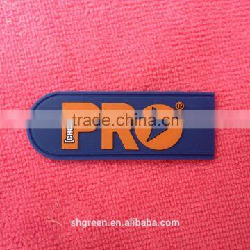 Colorful Brand Name Rubber Label,die Cut PVC Rubber Patch for Bags