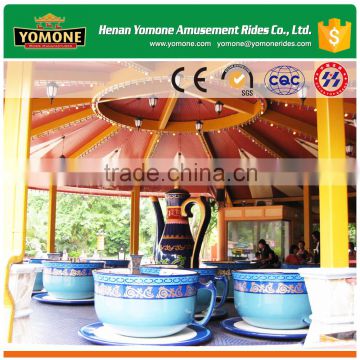 Amusement hot sale games, factory supplier rotating theme park tea cup rides for sale